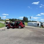 Za Ledčí se srazilo osobní auto s dodávkou, dva lidé se zranili